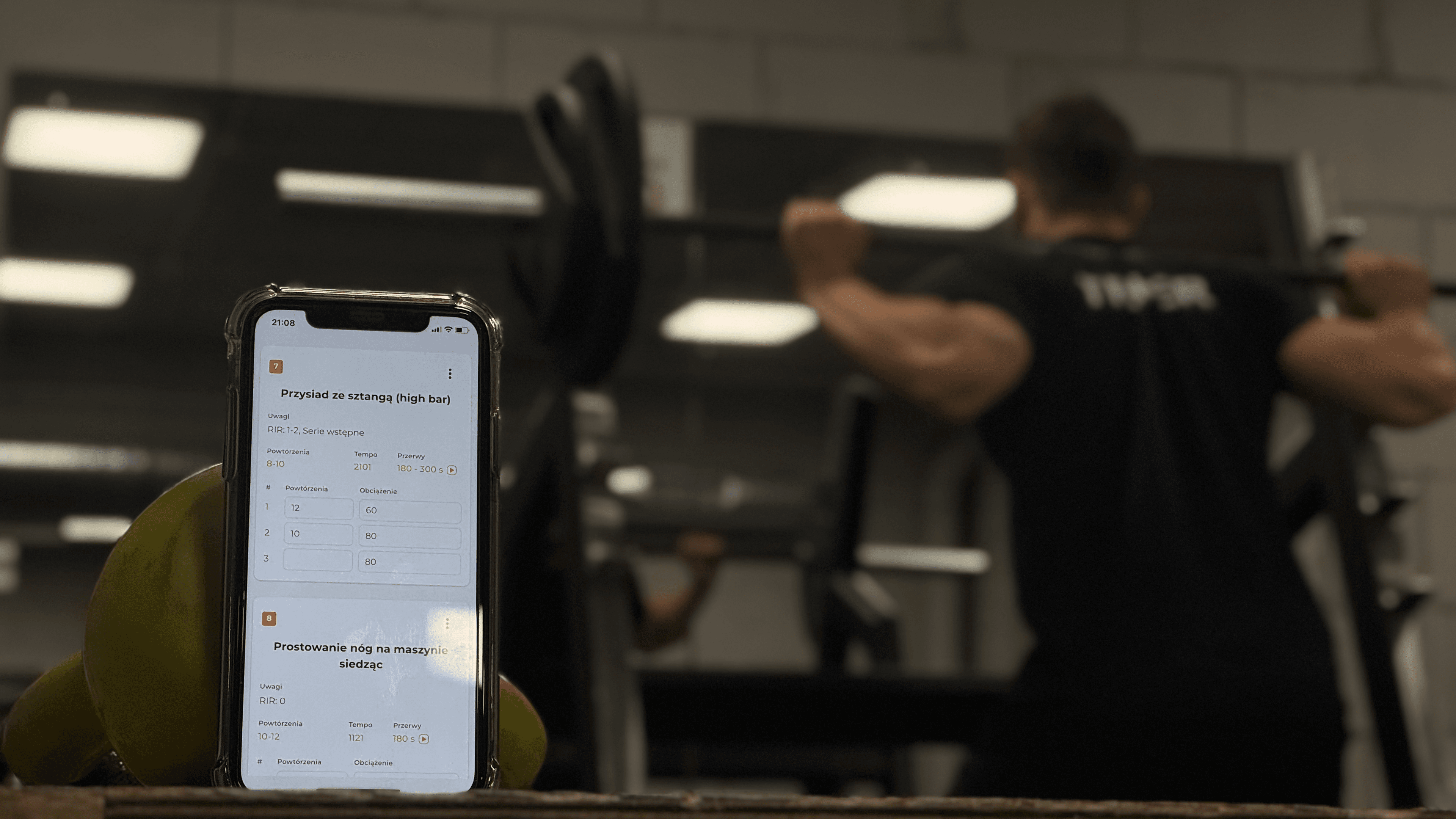 Trening z aplikacją